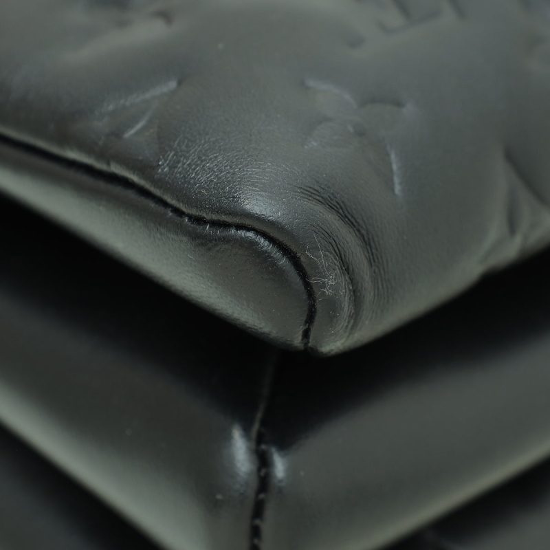 Louis Vuitton Black Monogram Embossed Lambskin Coussin PM - Image 5