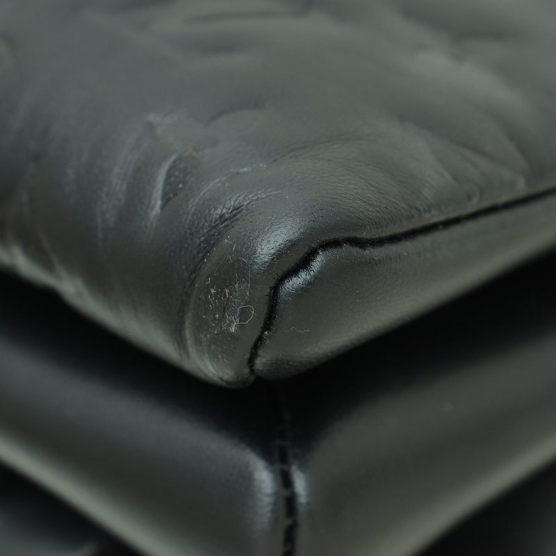 Louis Vuitton Black Monogram Embossed Lambskin Coussin PM - Image 6