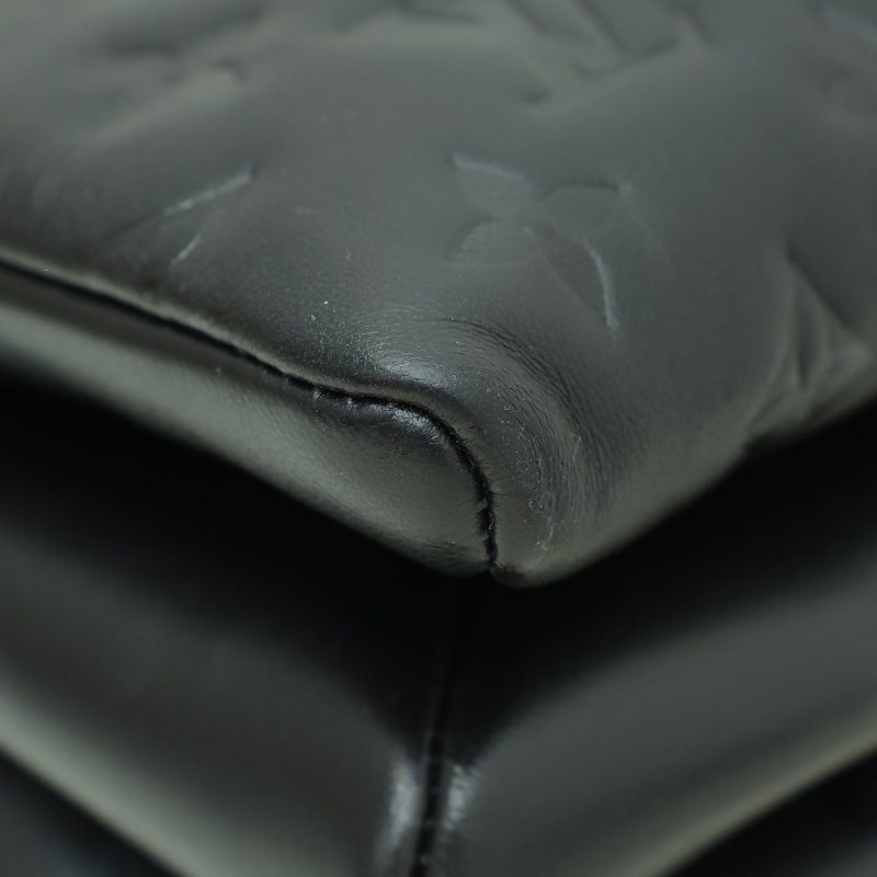 Louis Vuitton Black Monogram Embossed Lambskin Coussin PM - Image 7