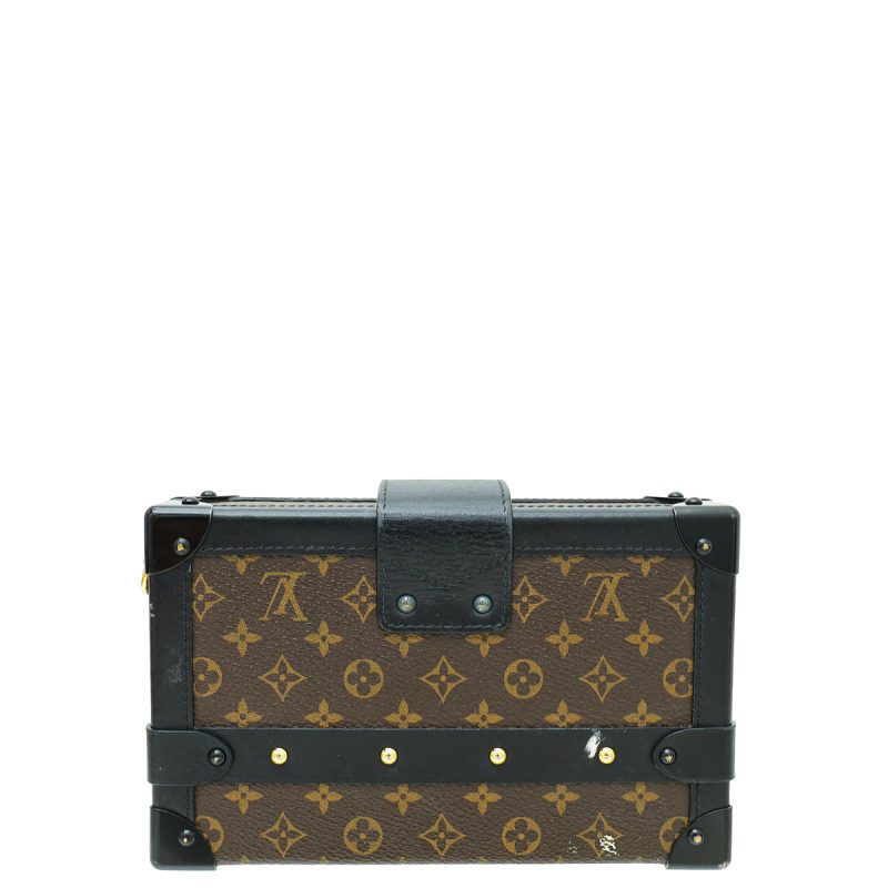 Louis Vuitton Bicolor Monogram Petite Malle Bag W/ 3 Signature Crosses - Image 2
