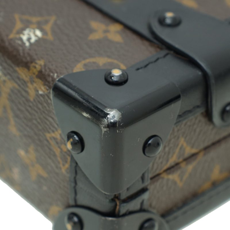 Louis Vuitton Bicolor Monogram Petite Malle Bag W/ 3 Signature Crosses - Image 6