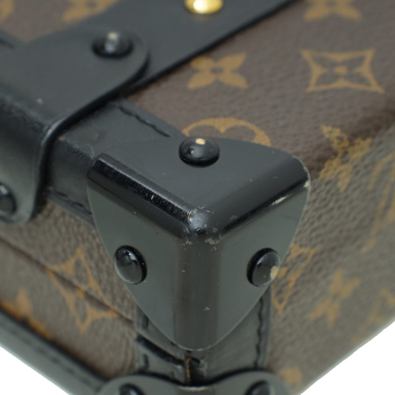 Louis Vuitton Bicolor Monogram Petite Malle Bag W/ 3 Signature Crosses - Image 7
