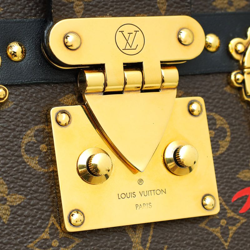 Louis Vuitton Bicolor Monogram Petite Malle Bag W/ 3 Signature Crosses - Image 8