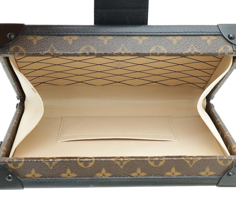 Louis Vuitton Bicolor Monogram Petite Malle Bag W/ 3 Signature Crosses - Image 9