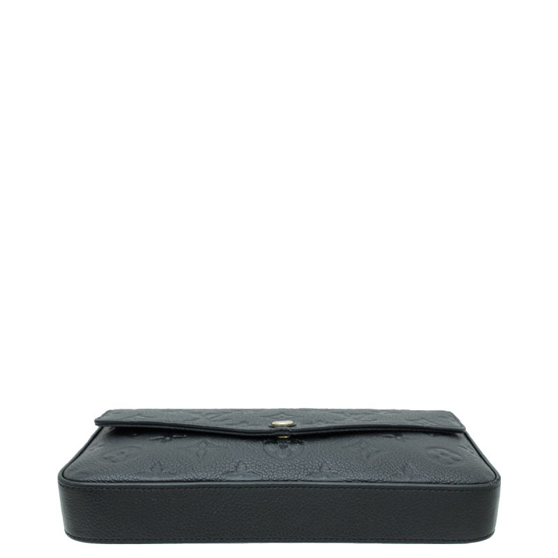 Louis Vuitton Black Monogram Embossed Taurillon Leather Soft Trunk Wallet - Image 3