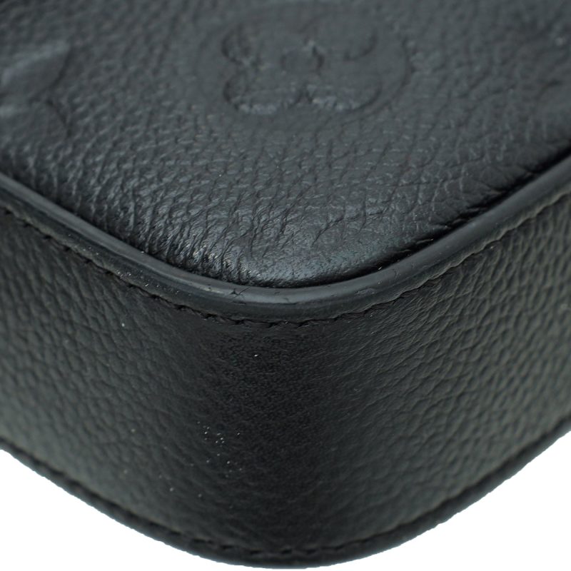 Louis Vuitton Black Monogram Embossed Taurillon Leather Soft Trunk Wallet - Image 5