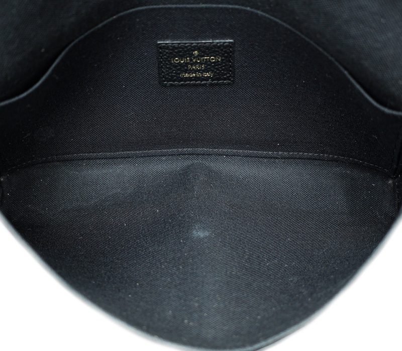 Louis Vuitton Black Monogram Embossed Taurillon Leather Soft Trunk Wallet - Image 8