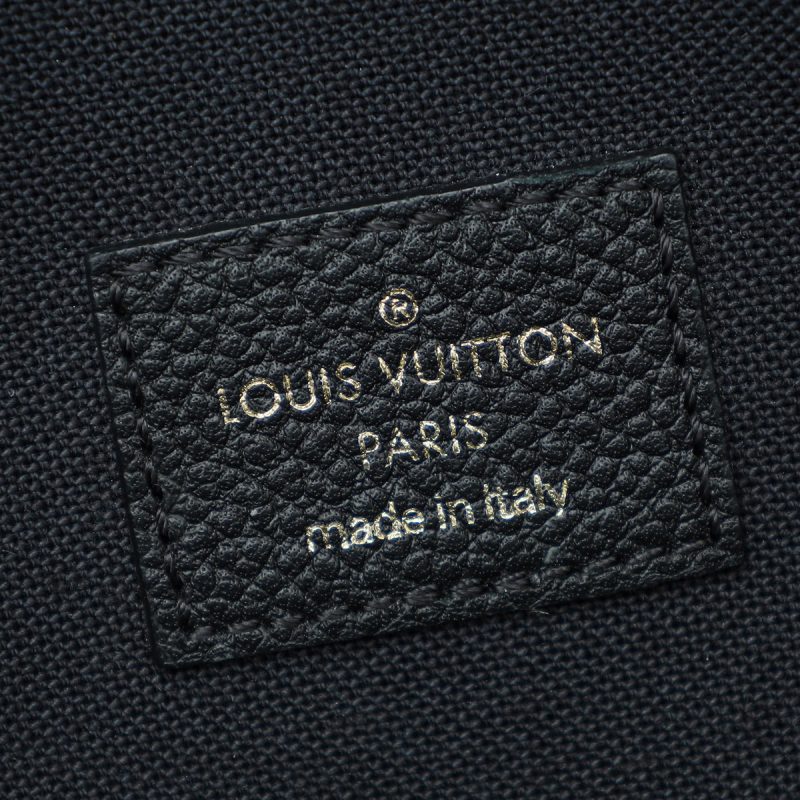 Louis Vuitton Black Monogram Embossed Taurillon Leather Soft Trunk Wallet - Image 9