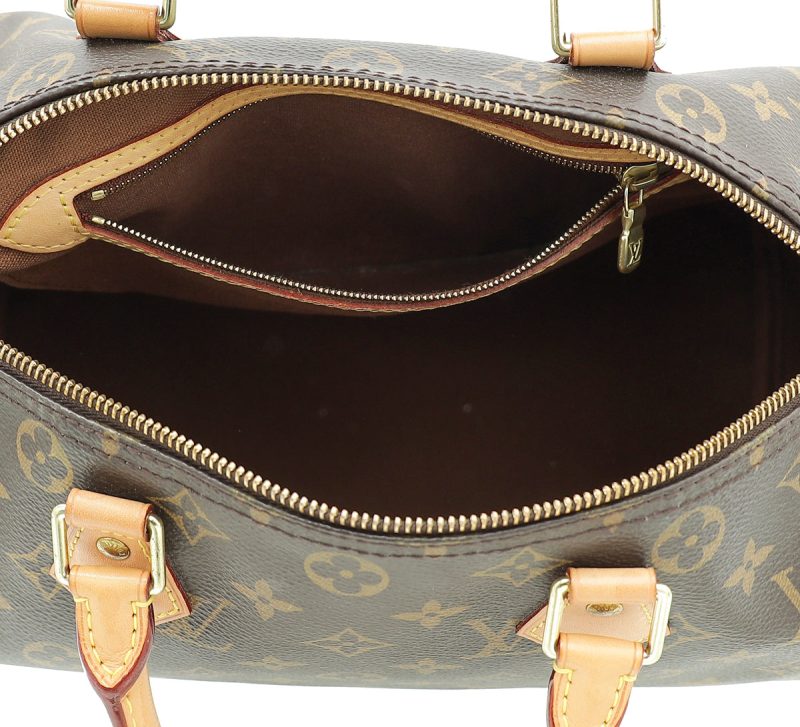 Louis Vuitton Brown Monogram Speedy 30 Bag - Image 9