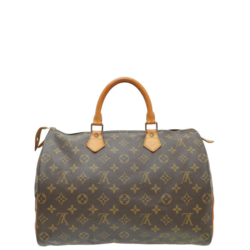 Louis Vuitton Brown Monogram Speedy Bandouliere 25 Bag - Image 2