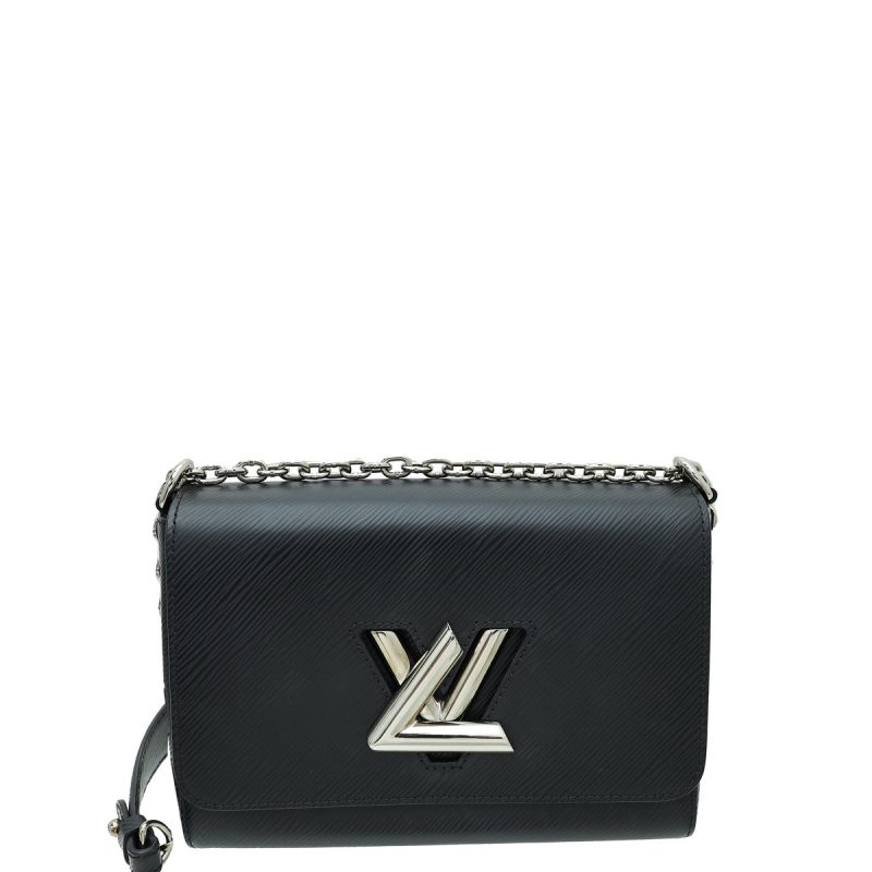 Louis Vuitton Black Twist Wallet on Chain