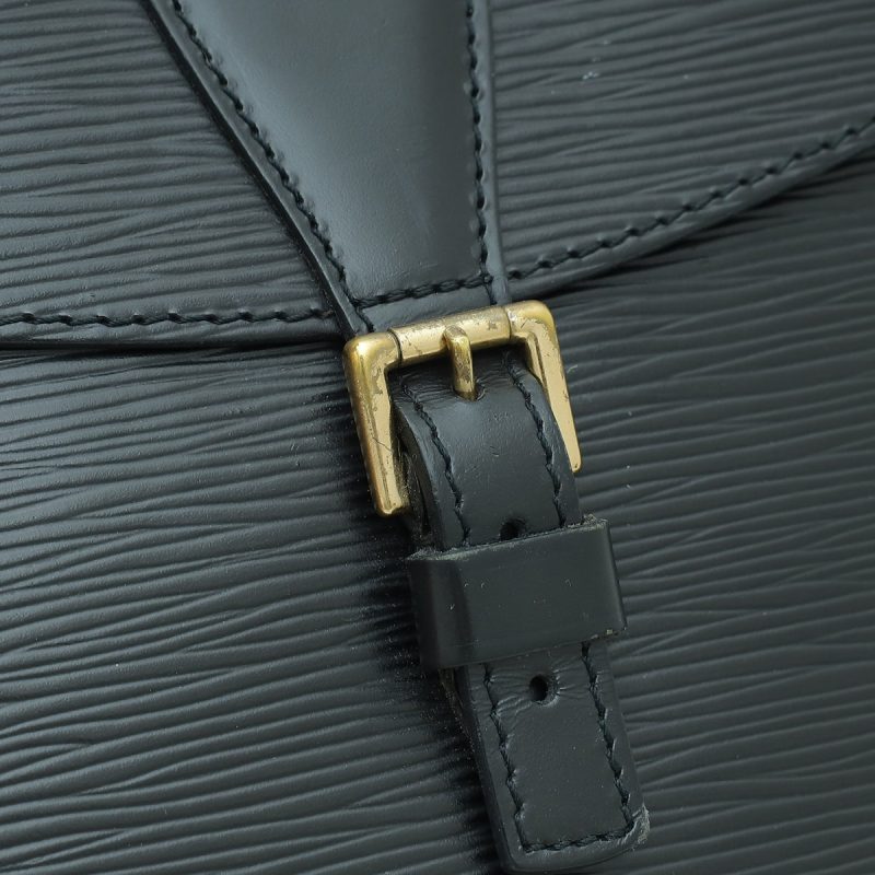 Louis Vuitton Black Vintage Monogram Velours Alligator Gracie MM Bag - Image 8
