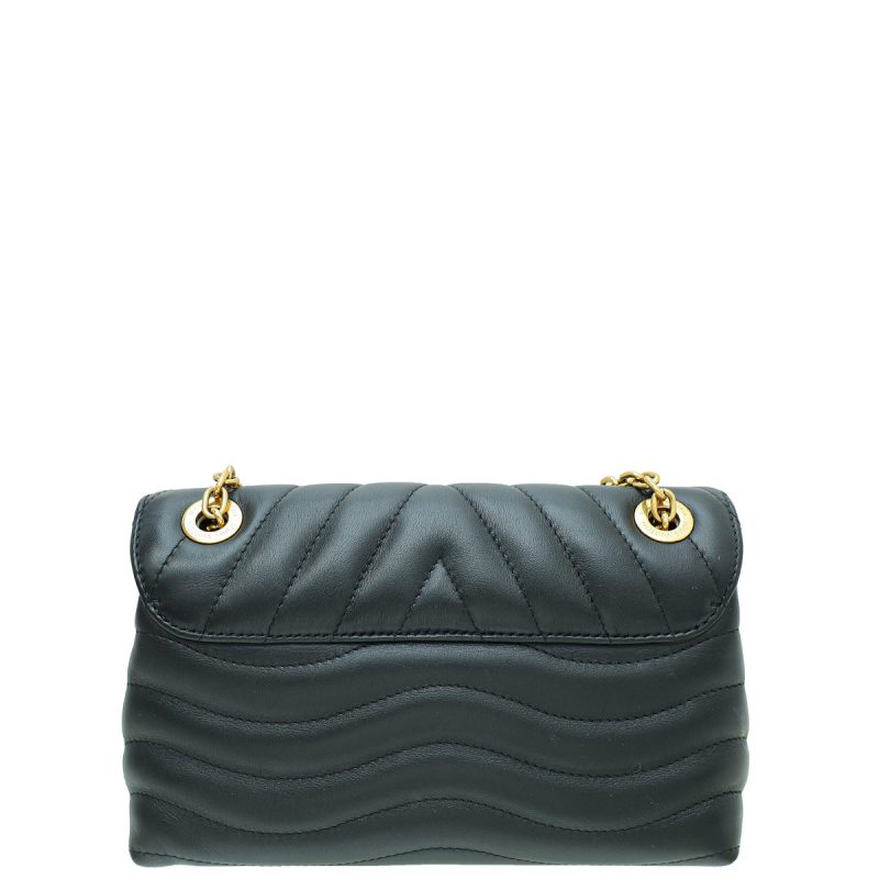 Louis Vuitton Black New Wave Chain Top Handle Flap MM Bag - Image 2