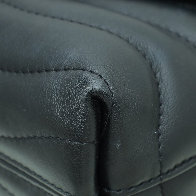 Louis Vuitton Black New Wave Chain Top Handle Flap MM Bag - Image 4