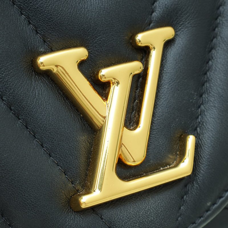 Louis Vuitton Black New Wave Chain Top Handle Flap MM Bag - Image 8