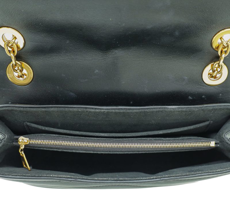 Louis Vuitton Black New Wave Chain Top Handle Flap MM Bag - Image 9