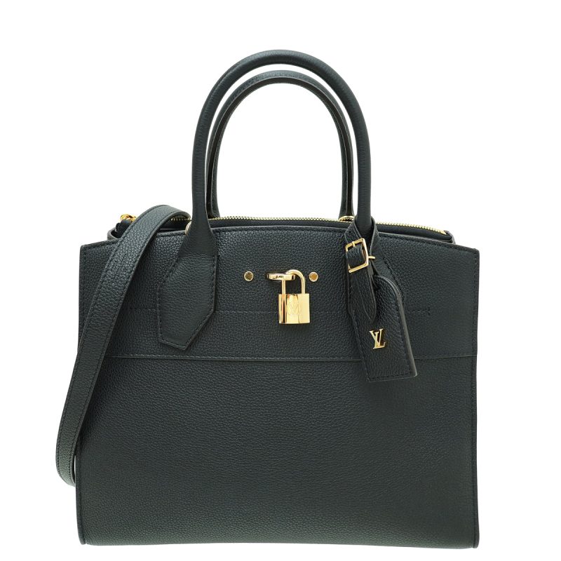 Louis Vuitton Black City Steamer PM Bag
