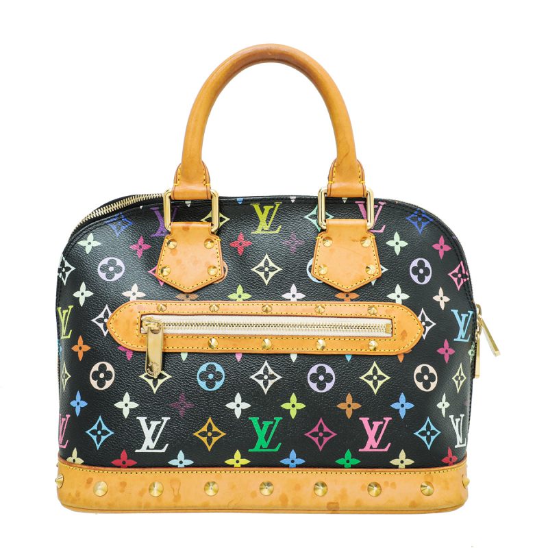 Louis Vuitton Black Monogram Multicolore Porte Tresor International Wallet