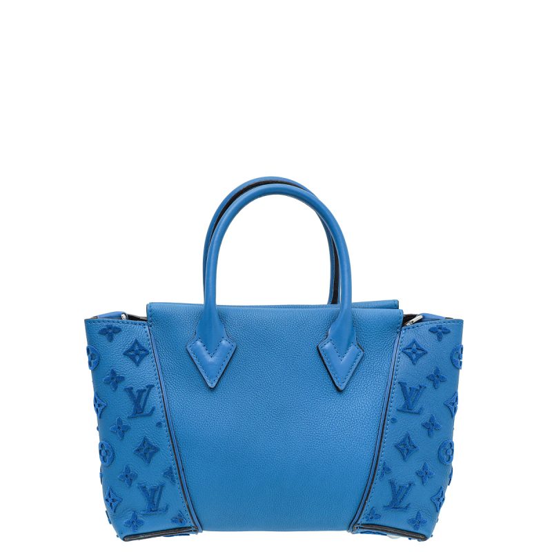 Louis Vuitton Blue Lagoon Monogram Vernis Alma BB Bag W/ V Illustre Key Holder Bag Charm - Image 2