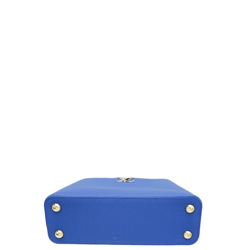 Louis Vuitton Blue Cowhide Aerogram Takeoff Messenger - Image 3