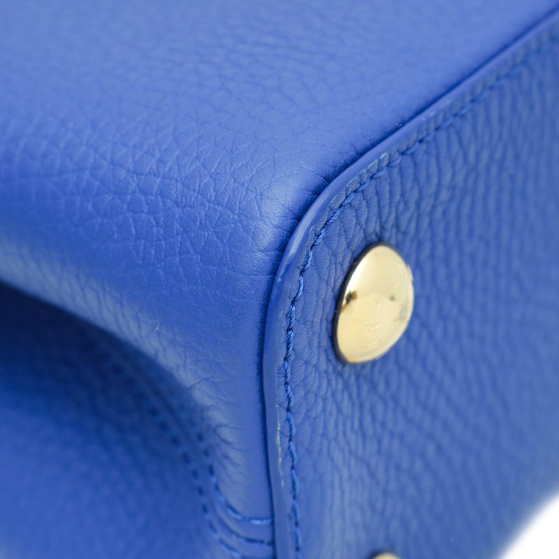 Louis Vuitton Blue Cowhide Aerogram Takeoff Messenger - Image 5