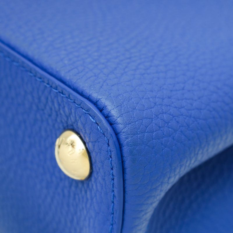 Louis Vuitton Blue Cowhide Aerogram Takeoff Messenger - Image 6