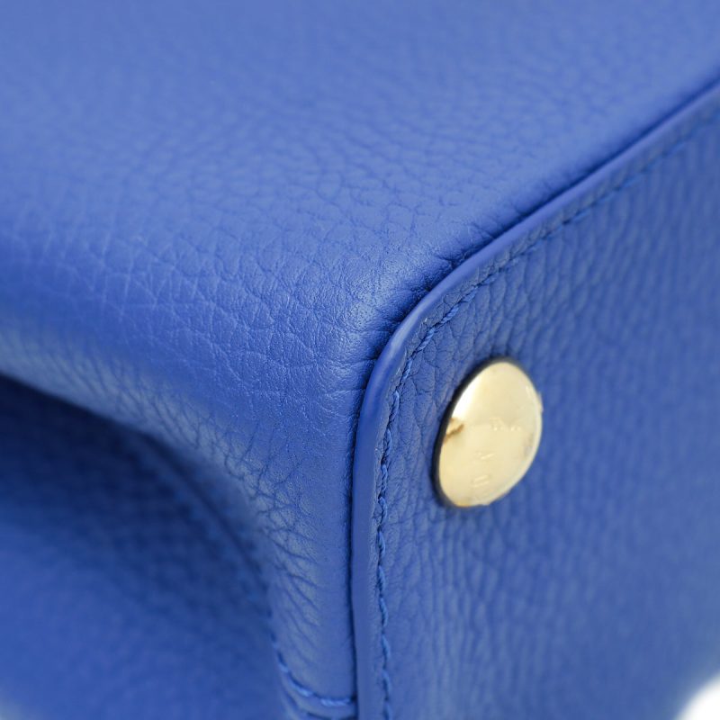 Louis Vuitton Blue Cowhide Aerogram Takeoff Messenger - Image 7