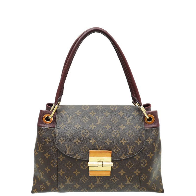 Louis Vuitton Bicolor Monogram Ostrich Lizard Oskar Waltz Bag