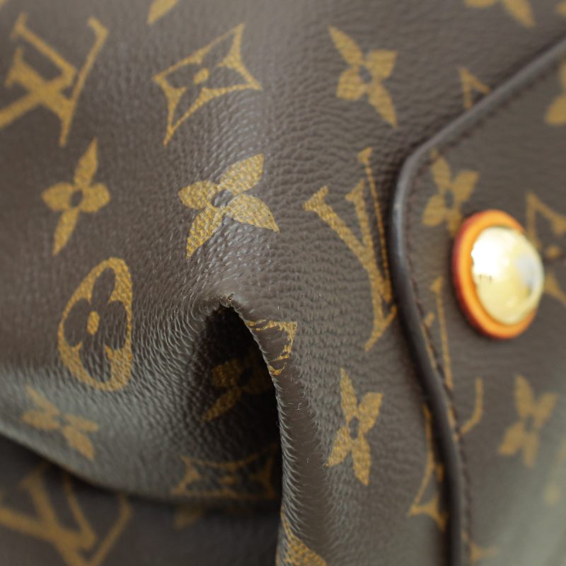 Louis Vuitton Bicolor Monogram Ostrich Lizard Oskar Waltz Bag - Image 5