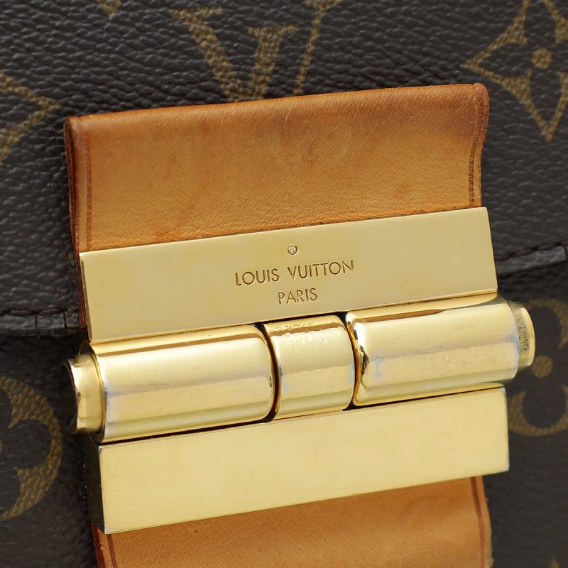 Louis Vuitton Bicolor Monogram Ostrich Lizard Oskar Waltz Bag - Image 8