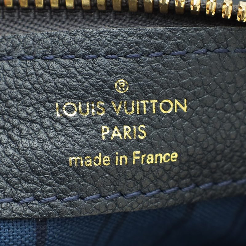 Louis Vuitton Blue Marine Monogram Empreinte Vavin PM Bag - Image 9