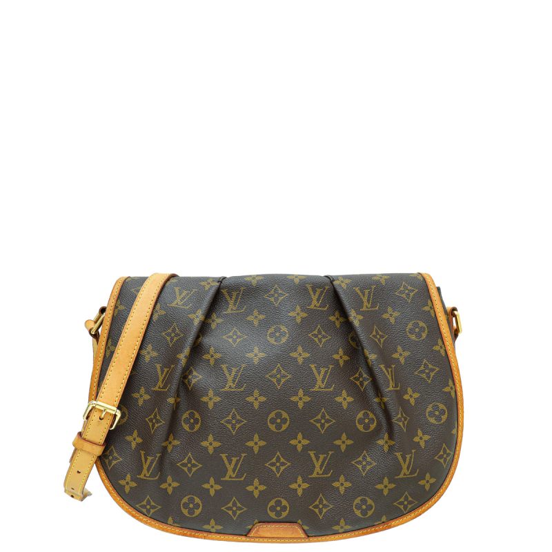 Louis Vuitton Brown Monogram Mini Lin Speedy 30 Bag