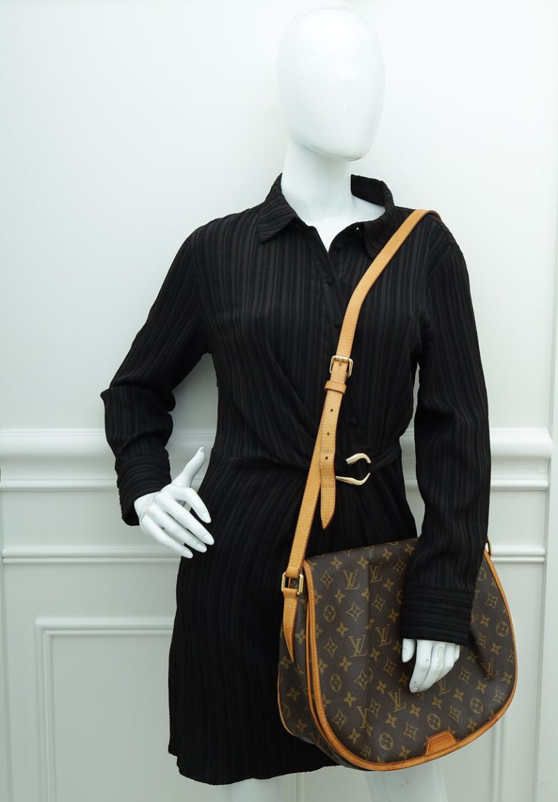 Louis Vuitton Brown Monogram Mini Lin Speedy 30 Bag - Image 11