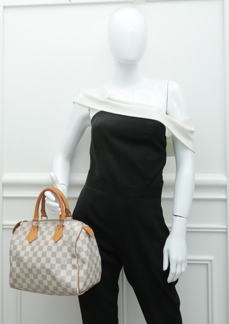 LOUIS VUITTON Azur Speedy 25 Bandouliere - Image 12