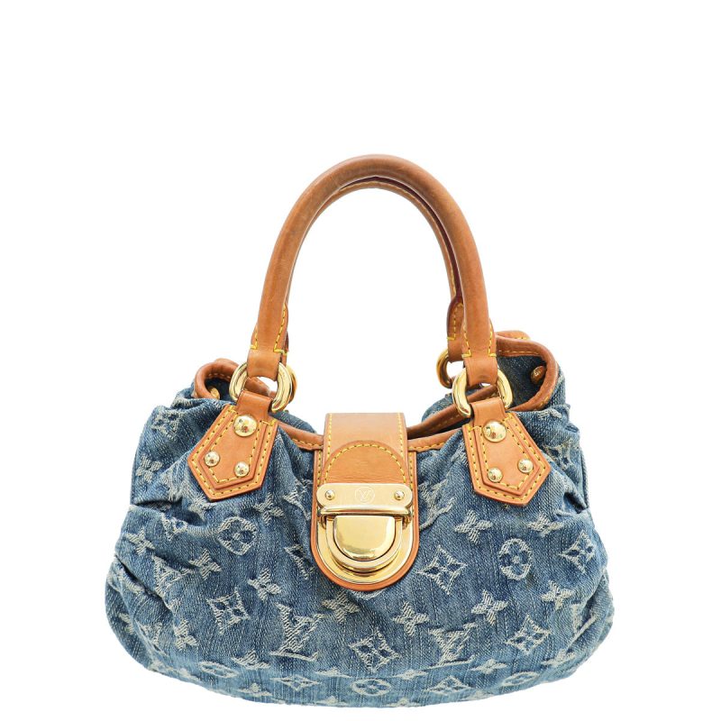 Louis Vuitton Blue Monogram Denim Pleaty Mini Bag