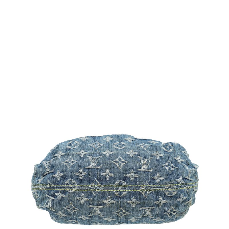 Louis Vuitton Blue Monogram Denim Pleaty Mini Bag - Image 3