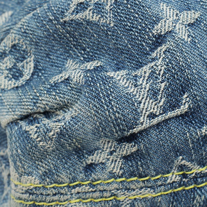 Louis Vuitton Blue Monogram Denim Pleaty Mini Bag - Image 5