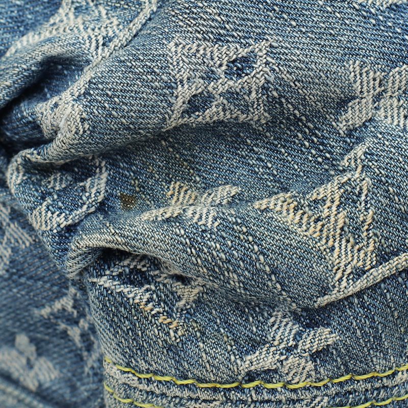 Louis Vuitton Blue Monogram Denim Pleaty Mini Bag - Image 7