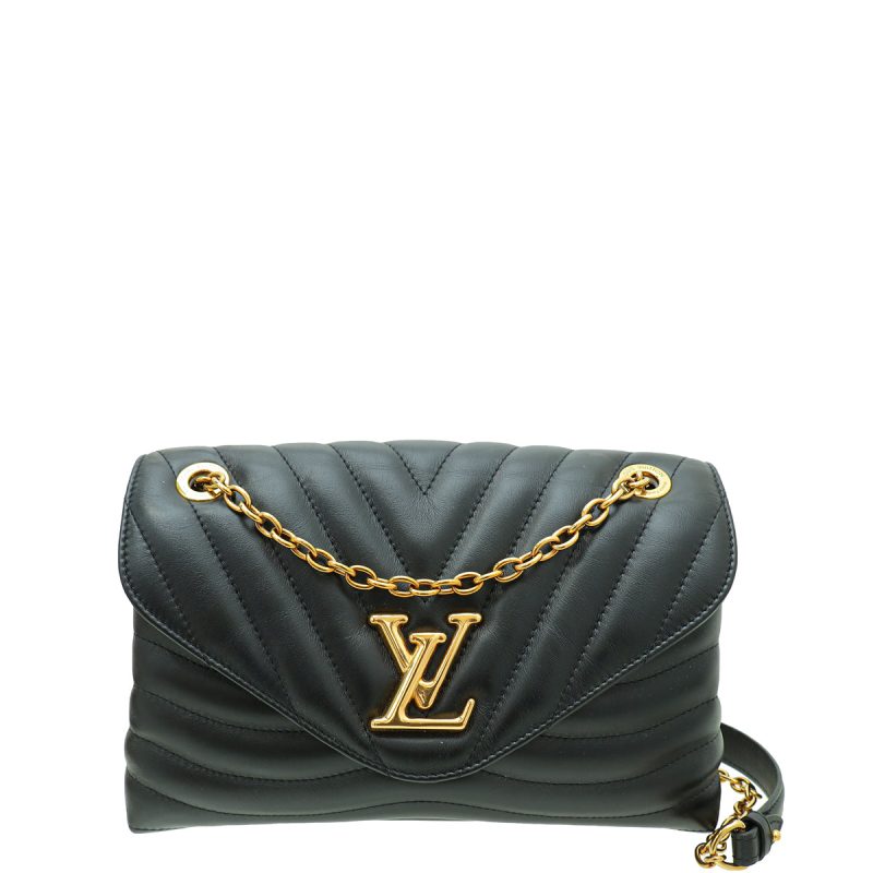 Louis Vuitton Black New Wave Leather Shoulder Bag