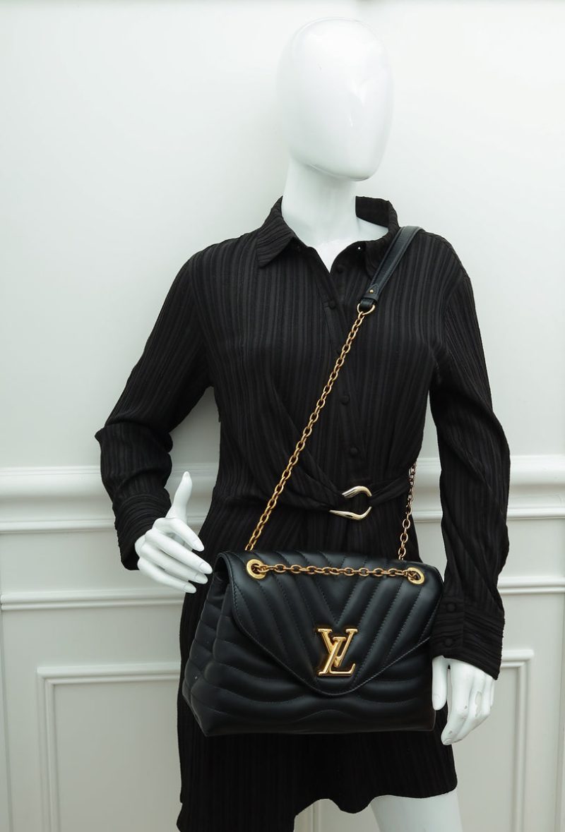 Louis Vuitton Black New Wave Leather Shoulder Bag - Image 12
