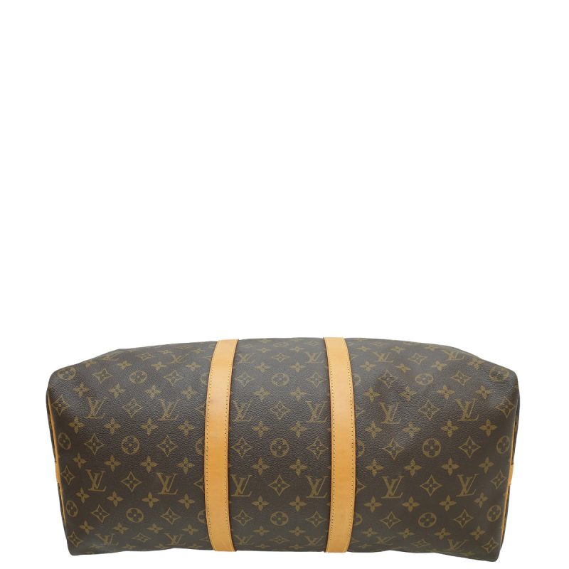 Louis Vuitton Brown Monogram Keepall Bandouliere Bag - Image 3
