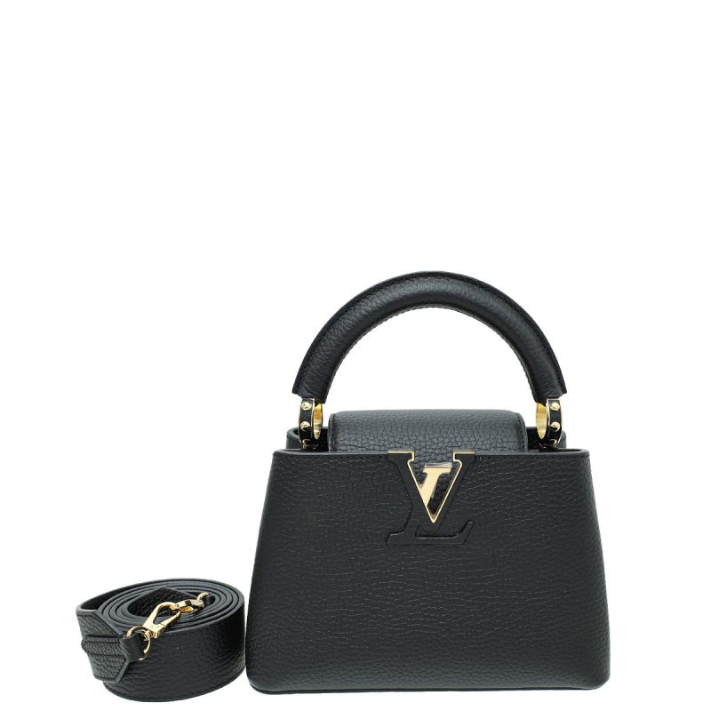 Louis Vuitton Black Beige Bicolor Monogram Empreinte Leather NeoNoe MM [Clearance Sale]