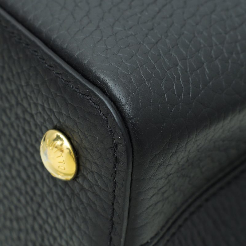 Louis Vuitton Black Beige Bicolor Monogram Empreinte Leather NeoNoe MM [Clearance Sale] - Image 6