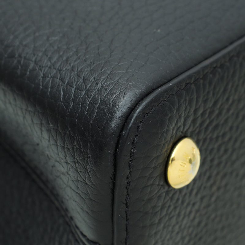 Louis Vuitton Black Beige Bicolor Monogram Empreinte Leather NeoNoe MM [Clearance Sale] - Image 7
