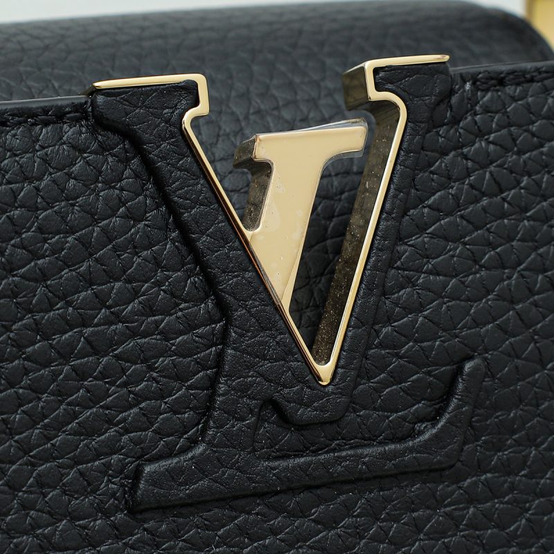 Louis Vuitton Black Beige Bicolor Monogram Empreinte Leather NeoNoe MM [Clearance Sale] - Image 8