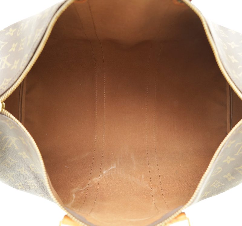 Louis Vuitton Brown Monogram Keepall Bandouliere 50 Bag - Image 9