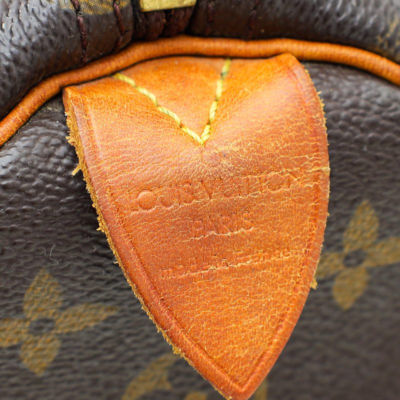 Louis Vuitton Brown Monogram Speedy 35 Bag - Image 8