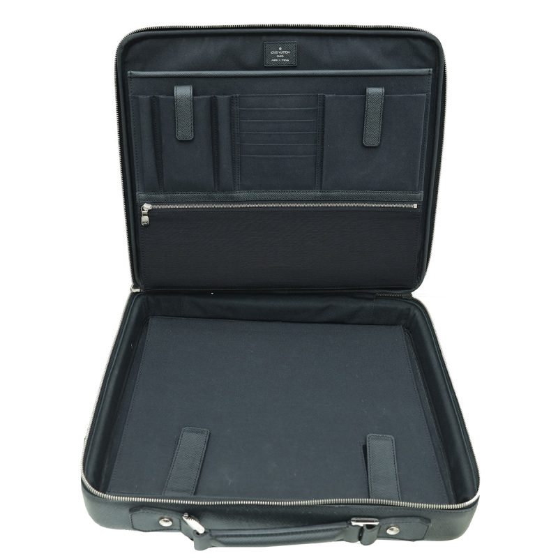 Louis Vuitton Black Taiga Porte-Documents Briefcase - Image 8