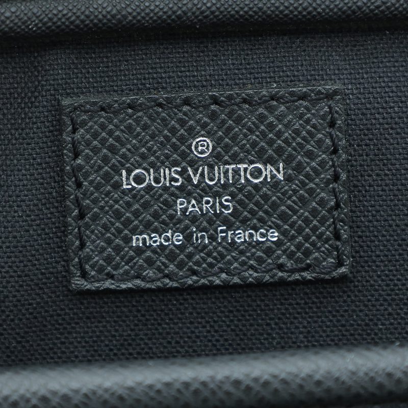 Louis Vuitton Black Taiga Porte-Documents Briefcase - Image 9