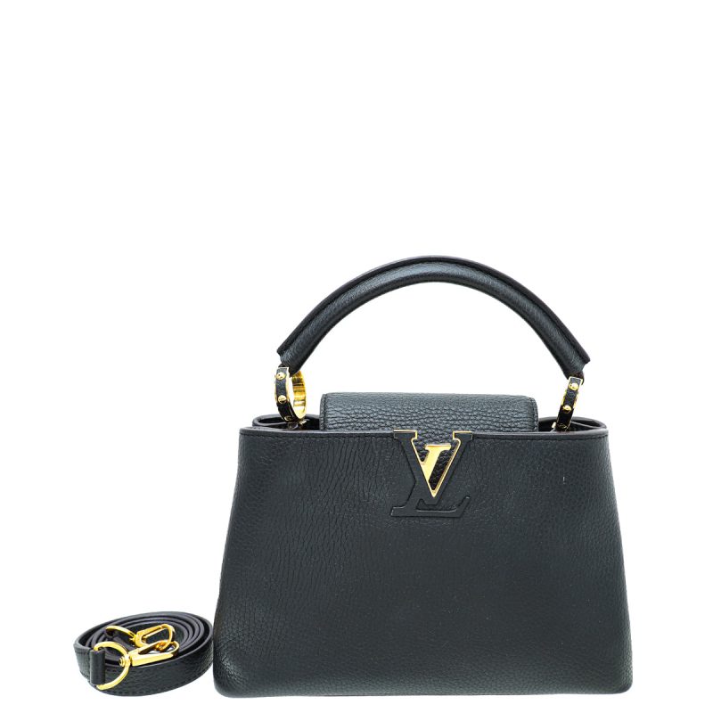 Louis Vuitton Black Capucines Compact Maxi Wallet